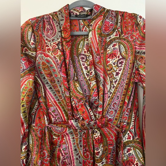 Zara Brand- Perfect dress for every occasion casual to party. Mix color dress. - Picture 7 of 10